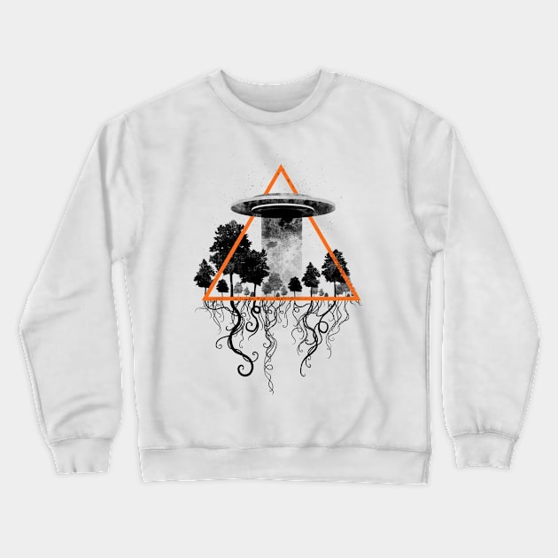 alien UFO Crewneck Sweatshirt by Kotolevskiy